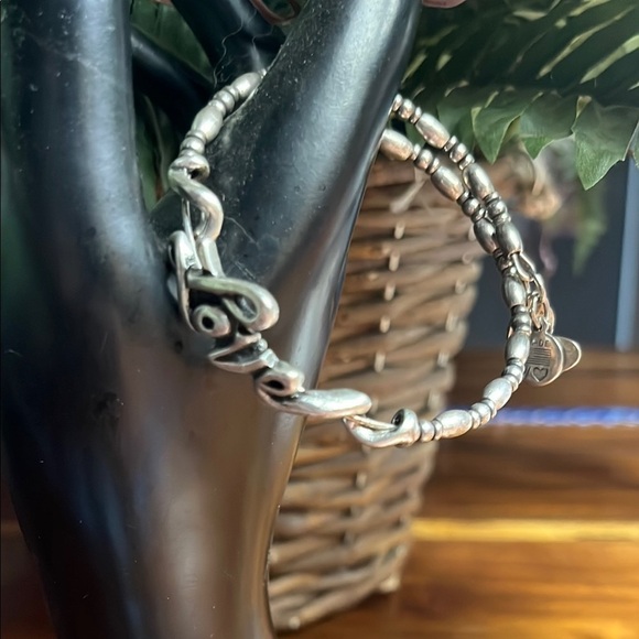 Alex and Ani Jewelry - Alex and Ani Silver Charm Bracelet Love